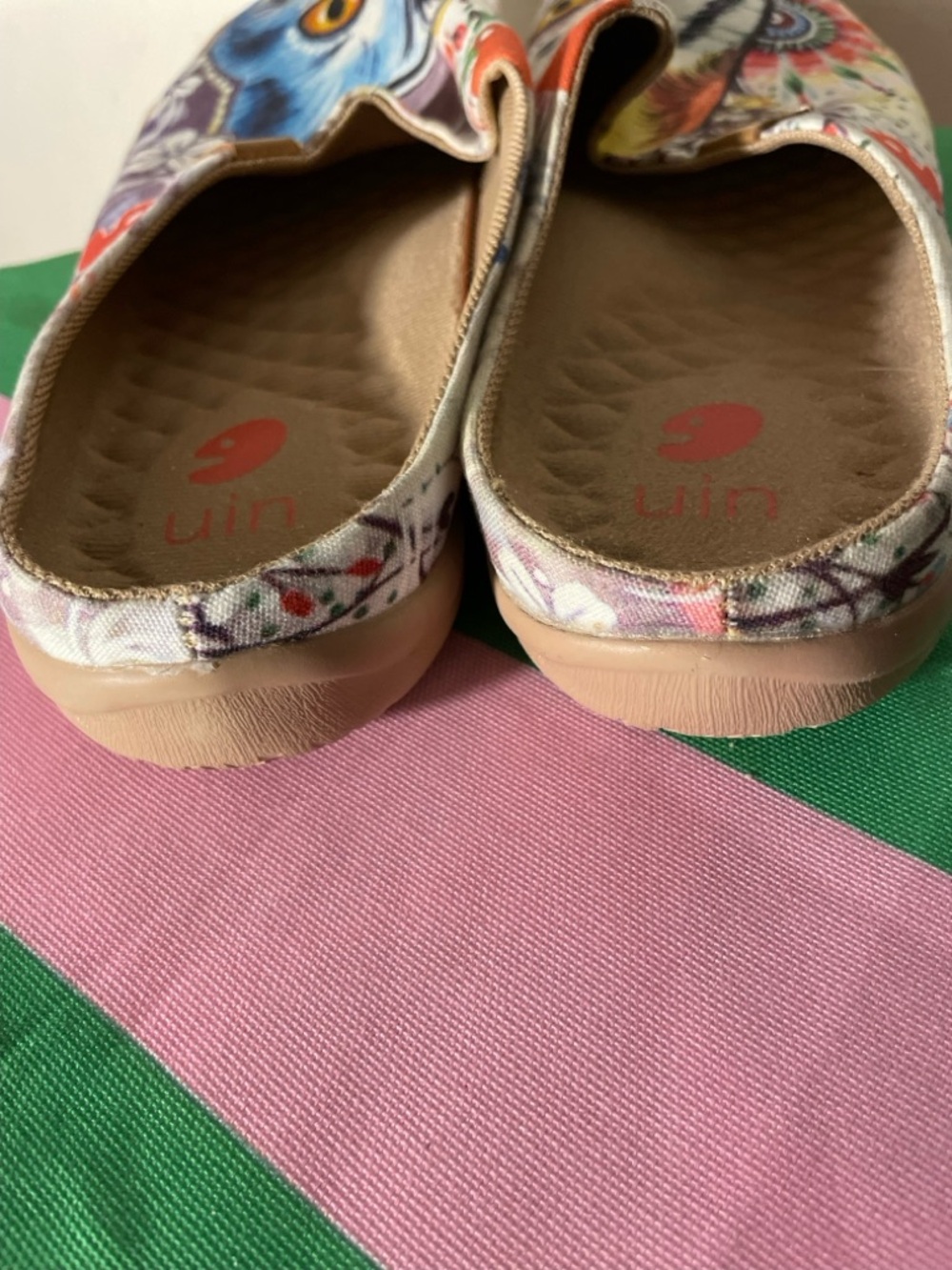 UIN Colorful Cat Design Mules - Picture 2 of 5